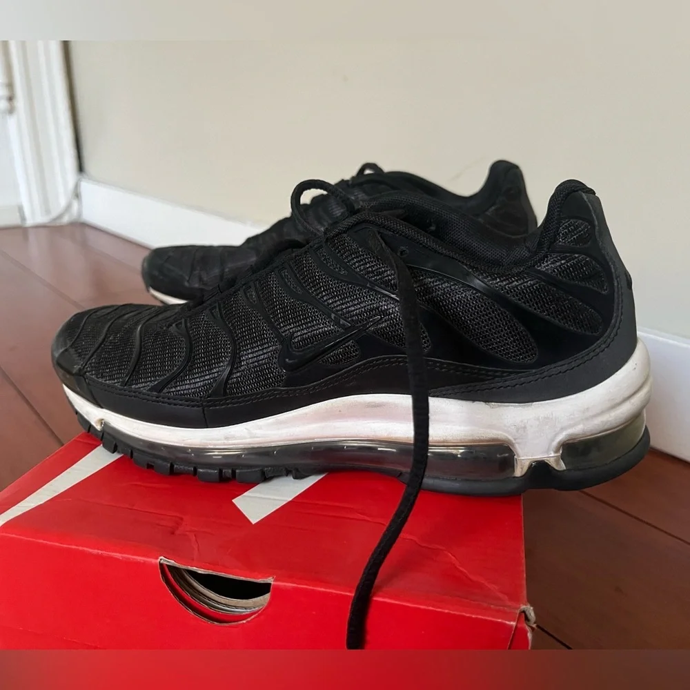 Nike Air Max 97 Plus black white size 8.5 - Picture 1 of 9